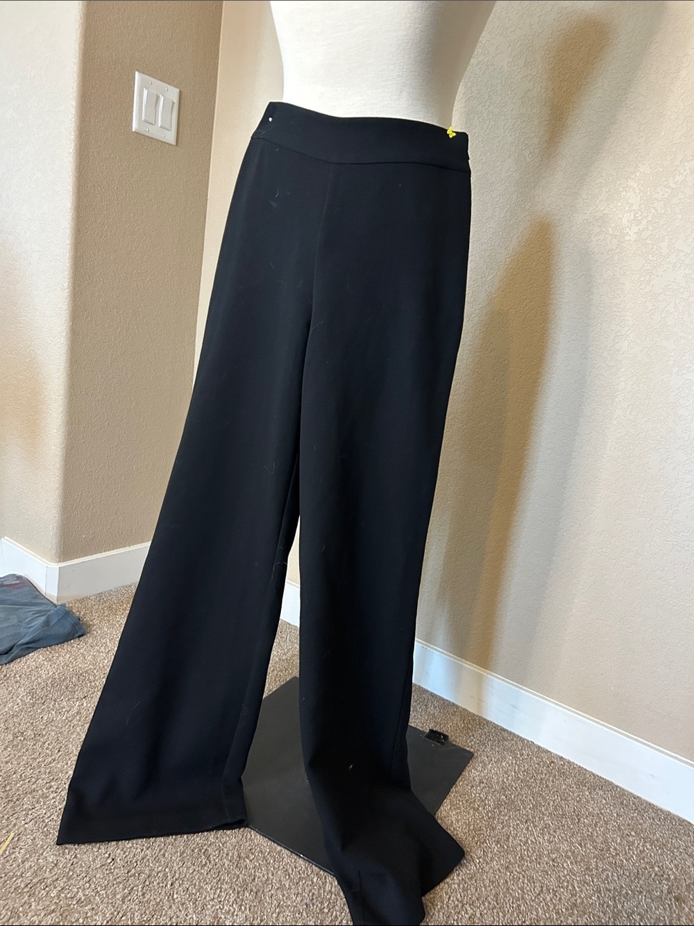 Abbey glass Black Wide-Leg Pull-On Pants — Sleek Women's Trousers